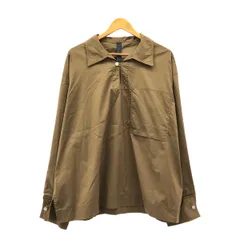 【美品】  SHINYA KOZUKA / シンヤコヅカ | 2021SS | ×吾亦紅 HIS WORK SHIRT スキッパー プルオーバー ワークシャツ | M | カーキ | メンズ
