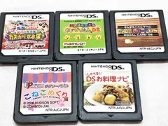 ニンテンドーDS　ソフトのみ 5点セット　もじぴったん/DSお料理ナビ/こねこめくり/クレヨンしんちゃん かすかべ忍者隊　など　★S