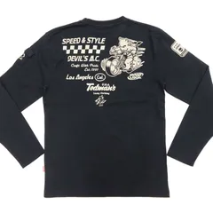 テッドマン ロンT TEDMAN 長袖Tシャツ バイク Devil’s M.C. 赤鬼 レッドデビル エフ商会 TDLS-369 ブラック