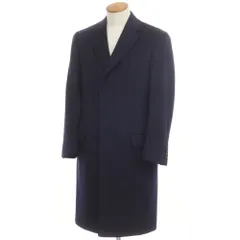 【中古】ダンヒル Dunhill カシミヤ チェスターフィールドコート ネイビー【サイズ48】【メンズ】のサムネイル