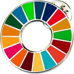 SDGs 国連ガイドライン対応 ピンバッジ バッチ バッヂ (平型)