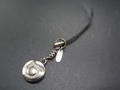 Salvatore Ferragamo フェラガモ ガンチーニ ストラップ キーホルダー シルバー系×ブラック系 DE1679