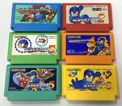ファミコン ソフト ロックマン 1～6 セット 本体のみ カプコン FC レトロ ゲーム　動作確認済み　【中古】【17-20250402-A633】