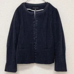 ICB ノーカラージャケット　サイズ4 icb ノーカラー ジャケット サイズ4の通販 by とも｜ラクマ