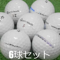 ロストボール 訳あり テーラーメイド TP5X ホワイト 2021年モデル 6球セット 中古 ワケアリ 白 ゴルフボールのサムネイル