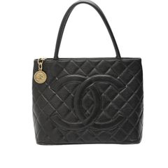 シャネル キャビアスキン ハンドバッグ 復刻トート トートバッグ CHANEL ブラック