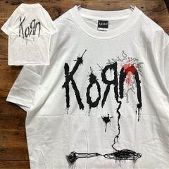 コーン KORN 白 Tシャツ tee ティーシャツ バンド ロック ツアー