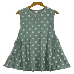 URBAN RESEARCH DOORS アーバンリサーチドアーズ ドット柄ワンピース size120/ミント×ホワイト