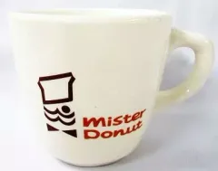 【中古】マグカップ・湯のみ(キャラクター) ミスタードーナツ35周年記念オリジナルコーヒーカップ(創業当時の復刻版デザイン)