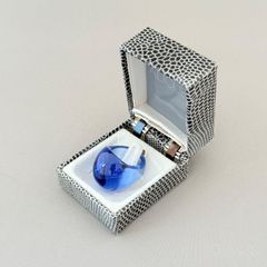 ☆ LALIQUE ラリック カボションリング ブルー 約13号 ガラス - メルカリ