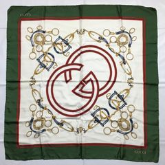 2508-266｜美品｜セリーヌ スカーフ レッド トリオンフ コイン