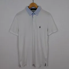 Ralph Lauren ラルフローレン ポロシャツ ワンポイントロゴ クレリック ホワイト Mサイズ メンズ 古着 アメカジ
