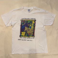 00s　gildan　半袖　Tシャツ　アート　カレッジ　Y2K　【T-416】