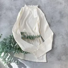 ⚫︎プルオーバー　綿テレコリブ 襟シャーリング メロウ　トップス　インナー シンプル　送料無料