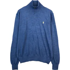 古着 ラルフローレン Ralph Lauren POLO by Ralph Lauren ウールニットハーフジップセーター メンズXL相当/eaa592919
