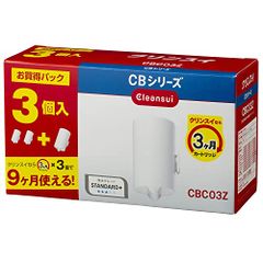 クリンスイ 浄水器 蛇口直結型 カートリッジ計3個入り [交換用カートリッジCBC03Z]