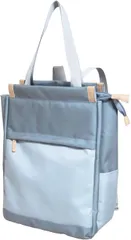 rutfle 3層 大容量 2way トートリュック 撥水 多ポケット たっぷり入る A4サイズ PCポケット付き グレー( グレー,  L)