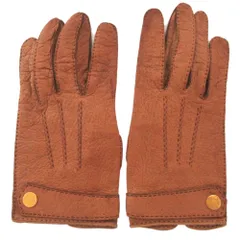 【専用】HERMES エルメス　手袋　ラムスキン　カシミヤ　ロゴ　オレンジ 2025年最新】HERMES 割引オプション：通常商品 手袋・アーム