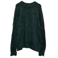 BANANAREPUBLIC コットンニット セーター L グリーン バナナリパブリック プルオーバー シンプル 古着卸 アメリカ仕入 a703-5348