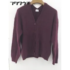 ◇ URBAN RESEARCH DOORS アーバン リサーチ ドアーズ 長袖 ニット カーディガン サイズONE ボルドー系 レディース  【中古】 【1112010025702】