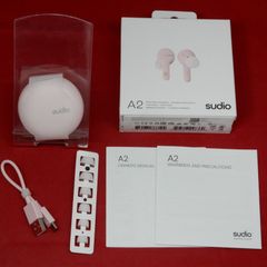 Sudio A2 完全ワイヤレスイヤホン アクティブノイズキャンセリング ピンク