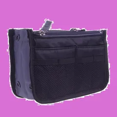 【在庫処分】バッグインバッグ インナーバッグ 多機能バッグ 横 インナーバッグ 小さめ バックインバック 収納ケース トートバッグ用 大容量 収納バッグ 化粧ポーチ 収納力 仕分け 通勤 旅行 ブラック