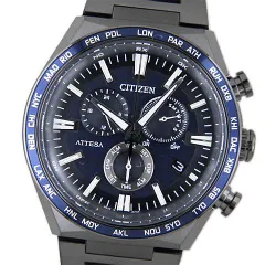 【未使用品】シチズン　CITIZEN　メンズ腕時計　アテッサ　ACT Line　ブラックチタンシリーズ　CB5967-66L　エコドライブ　電波時計　チタニウム