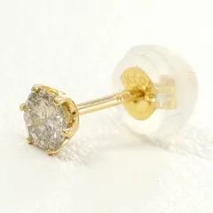 K18YG　ピアス（片耳）　ダイヤ　0.14　総重量約0.2g