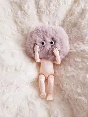 No.MOFUMA-00004　モフクルフレンド　モフットラビビ　毛玉人D　Mofkuru　幻獣犬モフクル　#Mofkuru　#モフクル　20250508-01　アートドール　未確認生物