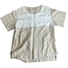 sunsea リネン グレー 半袖Tシャツ ポケット付き sunsea リネン グレー 半袖Tシャツ ポケット付き