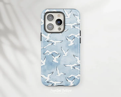 SUGARLOAF GRAPHICS | BLUE SEAGULL | MagSafe iPhoneケース (iPhone 16/16 pro/16 pro max/15)