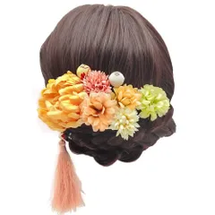 ヘアアクセサリー つまみ細工 髪留め 飾り 髪 着物 着物 浴衣 結婚式 卒業式 3カラー 和装 七五三 袴 振袖 高級造花 花 豪華9点セット 成人式 髪飾り [OTAKUMARKET]