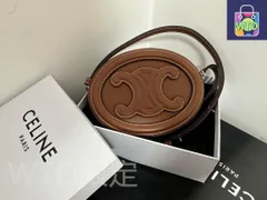 CELINE ミニトリオンフ　シャイニーカーフスキン ショルダーバッグ-WTO輸入1-DPB01