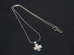 SWAROVSKI スワロフスキー ラインストーン クリスタル クロス 十字架 ネックレス ペンダント アクセサリー シルバー系 DE7488
