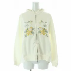チェスティ Chesty タグ付き Embroidery Flare Parka ジップアップパーカー ビーズ装飾 刺繍 フラワーモチーフ 1 S 白 ホワイト /KLのサムネイル