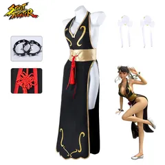 ストリートファイター 春麗 チャイナドレス風コスチューム（ブラック）