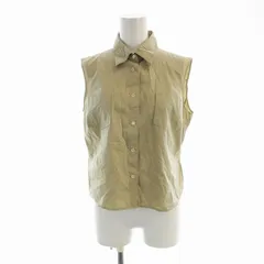 ジルサンダー JIL SANDER シャツ ブラウス ノースリーブ 38 ベージュ /EEのサムネイル