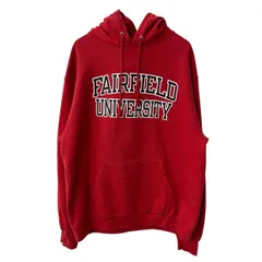 Champion ロゴスウェット パーカー L レッド チャンピオン フーディー プルオーバー カレッジ カットソー 古着卸 アメリカ仕入 a709-6444