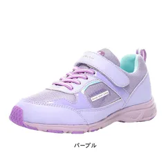 子供靴 スニーカー 運動会 通学 マジック ベルクロ 女の子用 防水 ムーンスター スーパースター ラブラッシュ LUVRUSH 2E キッズ ジュニア 梅雨 tmlv1127 パープル 23.5cm