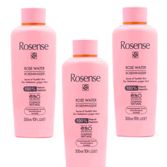 「ローゼンス　ローズウォーター」（化粧水）　★トルコ産・ダマスクローズ天然成分100％　ボトルタイプ 300ml　３本　商品番号Ｅ