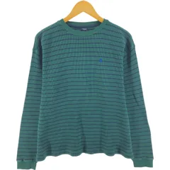 古着 ラルフローレン Ralph Lauren POLO by Ralph Lauren ボーダー柄 サーマルロングTシャツ メンズL相当/eaa520870