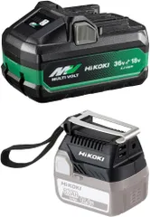 【セット買い】HiKOKI(ハイコーキ) マルチボルト蓄電池 BSL36B18X + コードレスUSBアダプタ BSL18UA(SA)のサムネイル