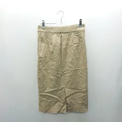 ◇ ⊂ GALLARDAGALANTE NAVY ガリャルダガランテ ネイビー 膝丈 タイト スカート サイズO ベージュ レディース E  【1502060036344】