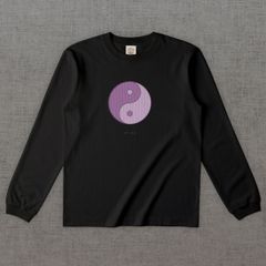 和柄長袖Tシャツ　小紋 縞 -彩・円- ［長袖］