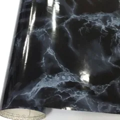 壁紙シール 大理石模様 ブラック HPS-4705-03 50cm×1m 壁紙