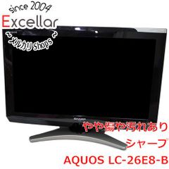 [bn:18] SHARP　26V型 液晶テレビ AQUOS　LC-26E8-B　ブラック　リモコンなし