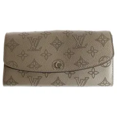 LOUIS VUITTON (ルイヴィトン) ポルトフォイユ イリス モノグラム マヒナ パンチングレザー ロングウォレット 長財布 ベージュ M60144 RFID