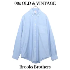 古着 00s ブルックスブラザーズ Makers オックスフォード ボタンダウン シャツ USA製 サックスブルー XL 当時物 ヴィンテージ ビンテージ 00年代 アメリカ製