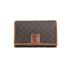 ◆CELINE◆セリーヌ 二つ折り財布 マカダム ブラウン ◆◆