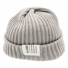 ALLEGE アレッジ Short knit cap ショートニットキャップ ALSTN-AC11 グレー Fのサムネイル